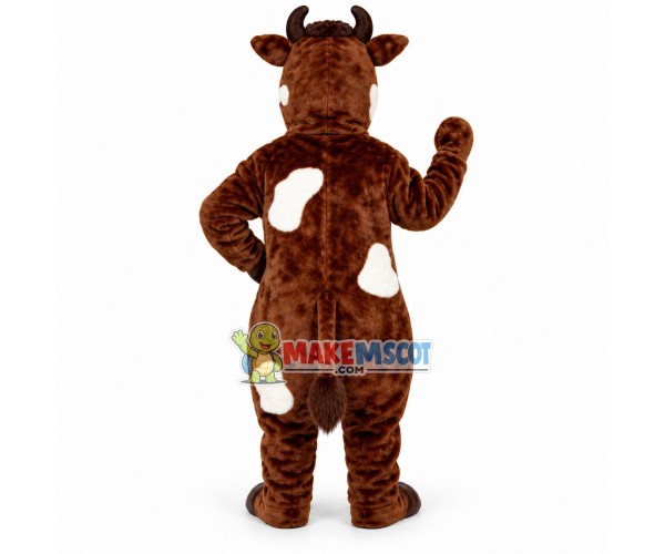 Adult Style Brown Cow Mascot Costume Adult Style Brown Cow Mascot Costume