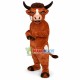 Fierce Power Brown Bull Mascot Costume