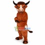 Fierce Power Brown Bull Mascot Costume