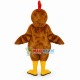Crowing Brown Plush Chicken Mascot Costume Crowing Brown Plush Chicken Mascot Costume