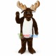 Mild Moose With Strong Horns Mascot Costume Mild Moose With Strong Horns Mascot Costume