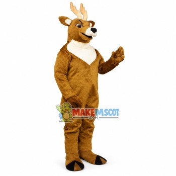 Stout The Leader Reindeer Mascot Costume Stout The Leader Reindeer Mascot Costume