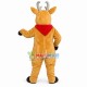 Young Deer Wearing Red Kerchief Mascot Costume