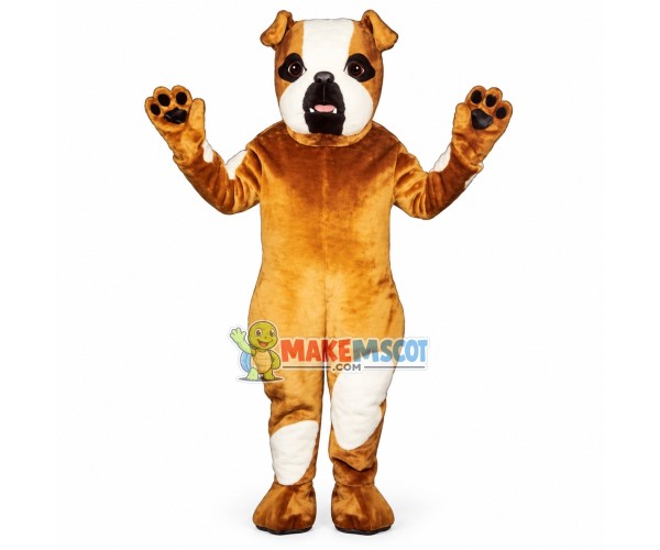 Well-behaved Motley Dog Mascot Costume Well-behaved Motley Dog Mascot Costume