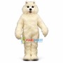 Long Wool Pure White Dog Mascot Costume