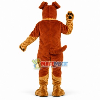 Vigilant Brown Watchdog Mascot Costume