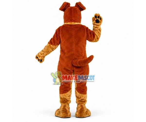 Vigilant Brown Watchdog Mascot Costume Vigilant Brown Watchdog Mascot Costume
