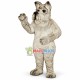 Adult Gray Dog Mascot Costume Long Wool Adult Gray Dog Mascot Costume Long Wool