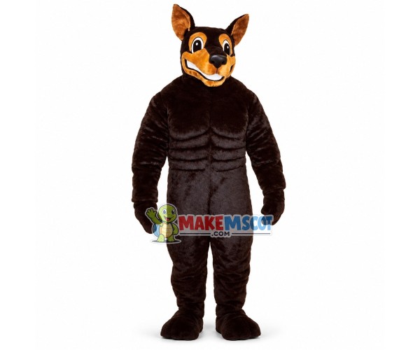 Vigorous Muscular Dog Mascot Costume Vigorous Muscular Dog Mascot Costume