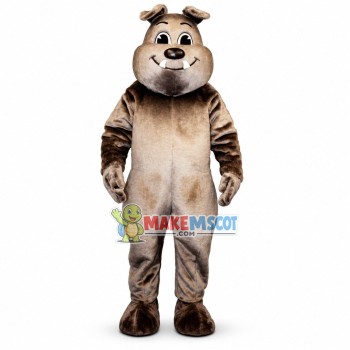 Content Gray Bulldog Mascot Costume Content Gray Bulldog Mascot Costume