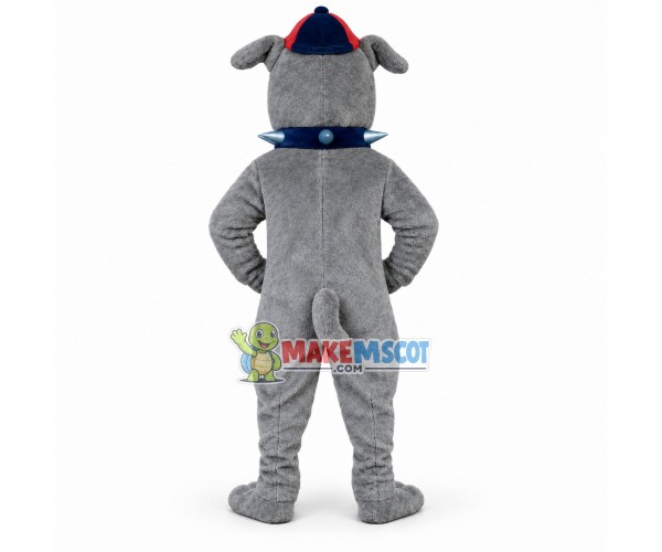 Ferocious Bulldog Wearing Collar Mascot Costume Ferocious Bulldog Wearing Collar Mascot Costume