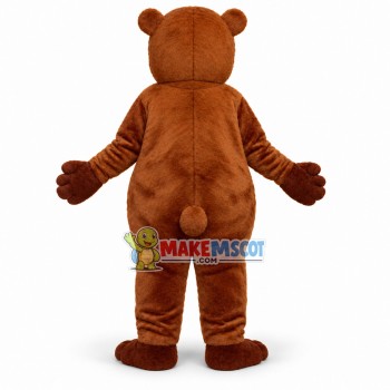 Impatient Brown Bear Mascot Costume