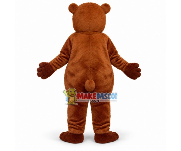 Impatient Brown Bear Mascot Costume Impatient Brown Bear Mascot Costume