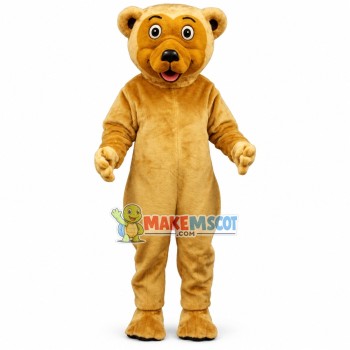 Lively Brown Bear Mascot Adult Costume