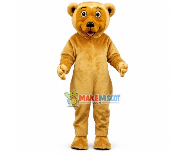 Lively Brown Bear Mascot Adult Costume Lively Brown Bear Mascot Adult Costume