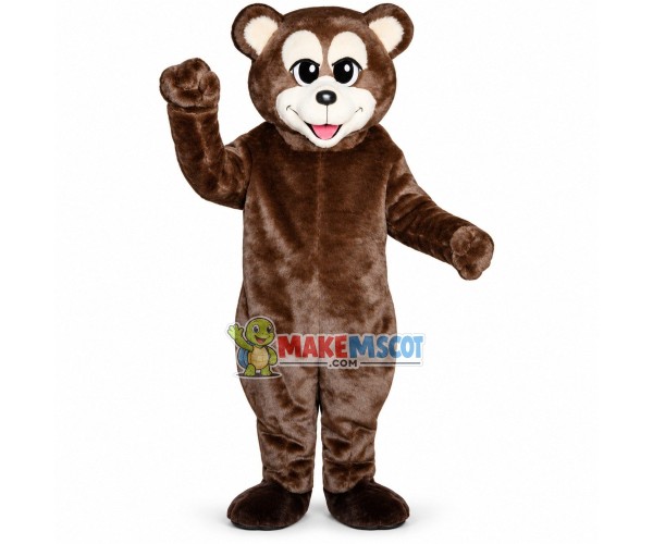 Little Brown Bear With Smooth Fur Mascot Costume