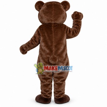 Little Brown Bear With Smooth Fur Mascot Costume Little Brown Bear With Smooth Fur Mascot Costume