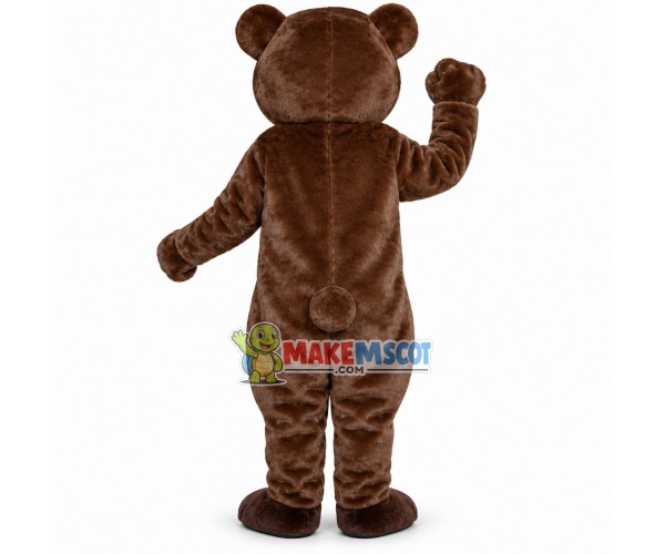 Little Brown Bear With Smooth Fur Mascot Costume Little Brown Bear With Smooth Fur Mascot Costume