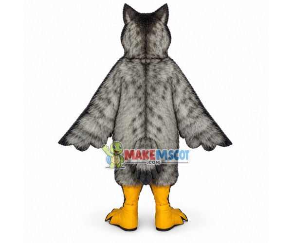 Concentrated Long-haired Owl Mascot Costume Concentrated Long-haired Owl Mascot Costume