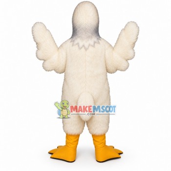 Long Wool White Bird Mascot Costume Long Wool White Bird Mascot Costume
