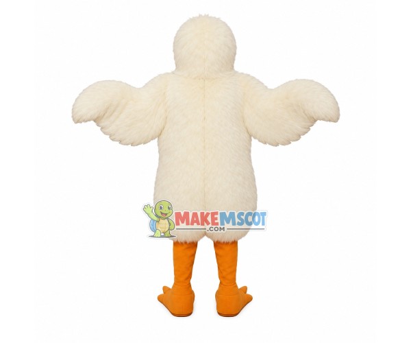 Growing Fast White Chicken Mascot Costume Growing Fast White Chicken Mascot Costume
