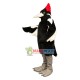 Silver-billed Black Bird Mascot Costume Silver-billed Black Bird Mascot Costume
