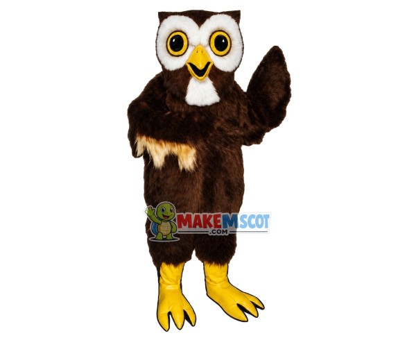 Adult Fancy Furry Owl Mascot Costume