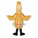 Crown Bird With Golden Feathers Mascot Costume Crown Bird With Golden Feathers Mascot Costume