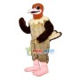 Ostrich With Pink Paws Mascot Costume