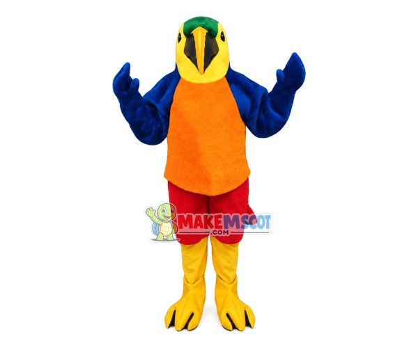 Lark With Colored Feathers Mascot Costume