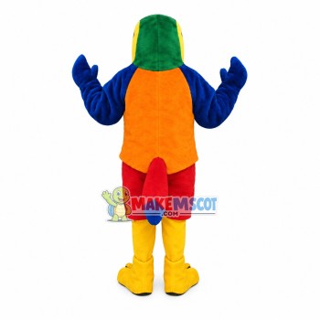 Lark With Colored Feathers Mascot Costume Lark With Colored Feathers Mascot Costume