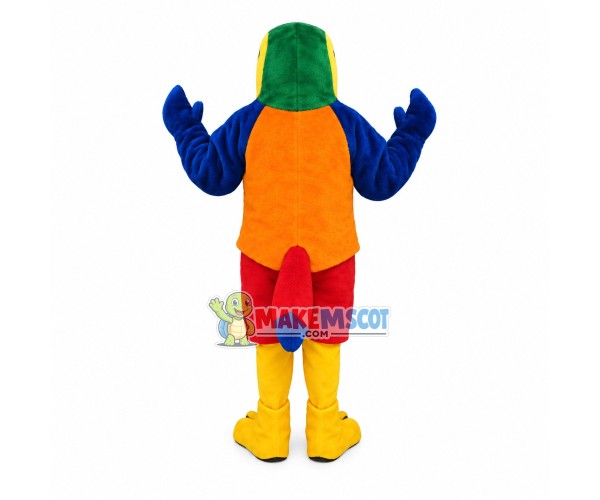 Lark With Colored Feathers Mascot Costume Lark With Colored Feathers Mascot Costume