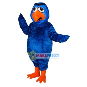 Sleepy Blue Bird Mascot Costume