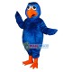 Sleepy Blue Bird Mascot Costume Sleepy Blue Bird Mascot Costume