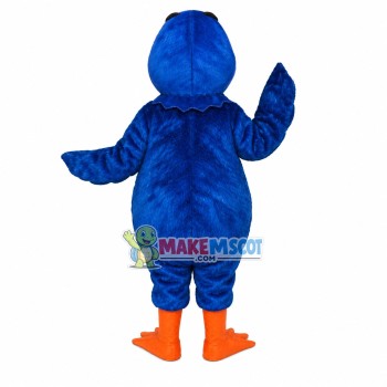 Sleepy Blue Bird Mascot Costume Sleepy Blue Bird Mascot Costume