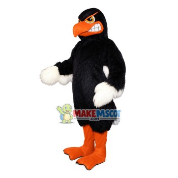 Grim-faced Shaggy Crow Mascot Costume Grim-faced Shaggy Crow Mascot Costume