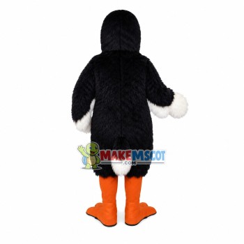 Grim-faced Shaggy Crow Mascot Costume