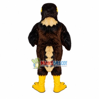 Shrewd Brown Soft Eagle Mascot Costume Shrewd Brown Soft Eagle Mascot Costume
