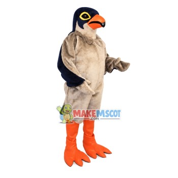 Power Gray Bird With Long Body Mascot Costume Power Gray Bird With Long Body Mascot Costume