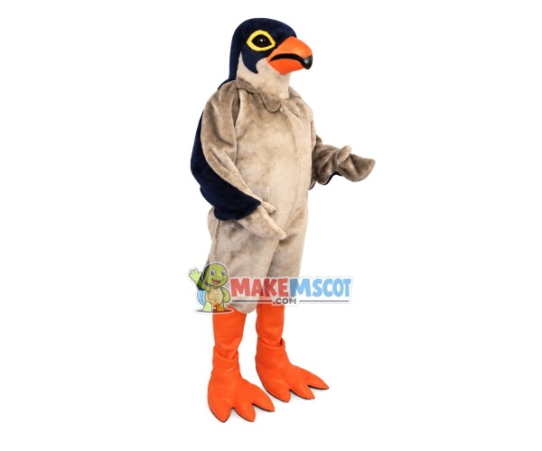 Power Gray Bird With Long Body Mascot Costume Power Gray Bird With Long Body Mascot Costume