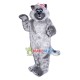 Furry Pet Cat With Pink Bow Mascot Costume