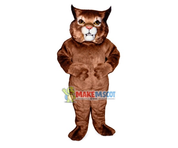 Lazy Fat Brown Cat Mascot Costume
