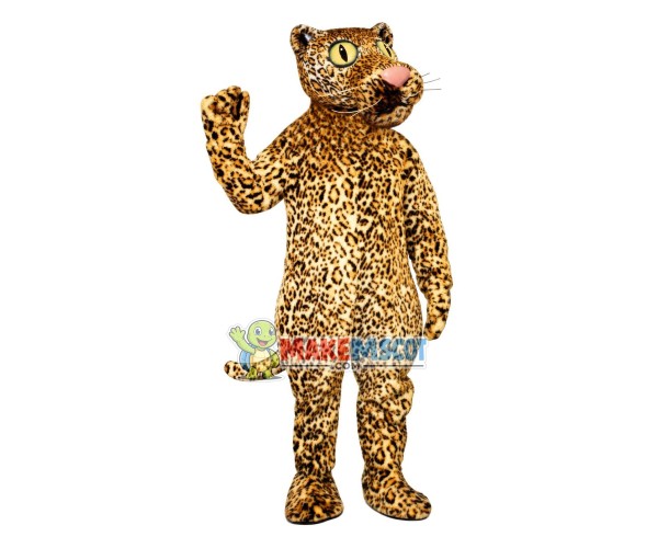 Leopard With Wide Eyes Mascot Costume Leopard With Wide Eyes Mascot Costume