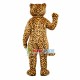 Leopard With Wide Eyes Mascot Costume