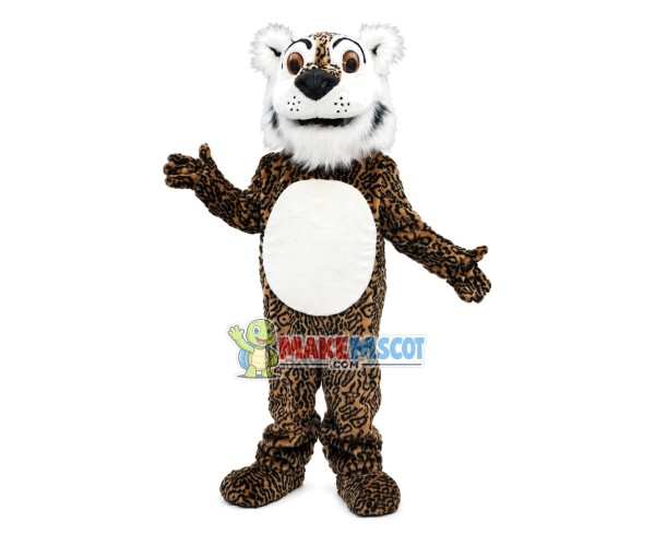 Active Little Hairy Face Tiger Mascot Costume Active Little Hairy Face Tiger Mascot Costume