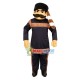 Businessman Wearing Felt Hat Mascot Costume