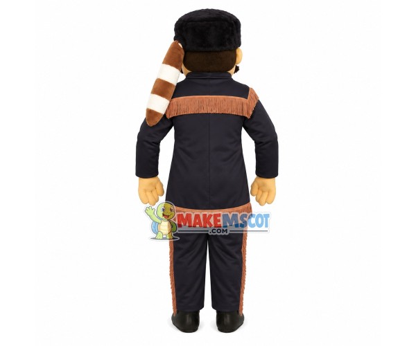 Businessman Wearing Felt Hat Mascot Costume