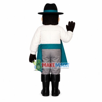 Noble Gentleman In Silk Shirt Mascot Costume Noble Gentleman In Silk Shirt Mascot Costume