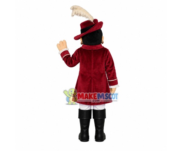 Sheriff Wearing Feather Hat Mascot Costume Sheriff Wearing Feather Hat Mascot Costume