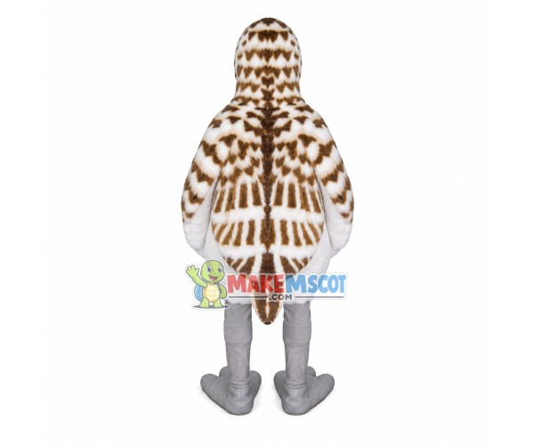 Partridge With Blue Eyes Mascot Costume Partridge With Blue Eyes Mascot Costume